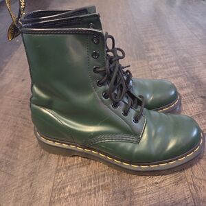 Dr. Martens Green Combat Boots